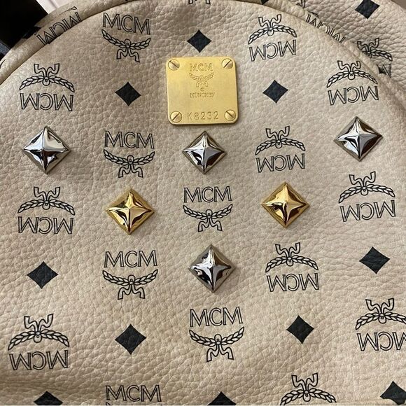 MCM Stark Visetos Large Front-Stud Backpack  main image 4
